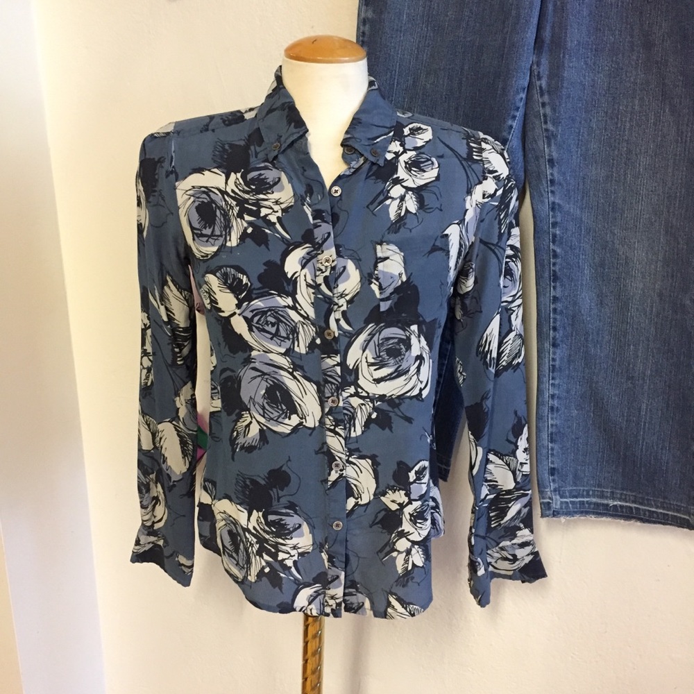 Joe Fresh Silk Shirt, S